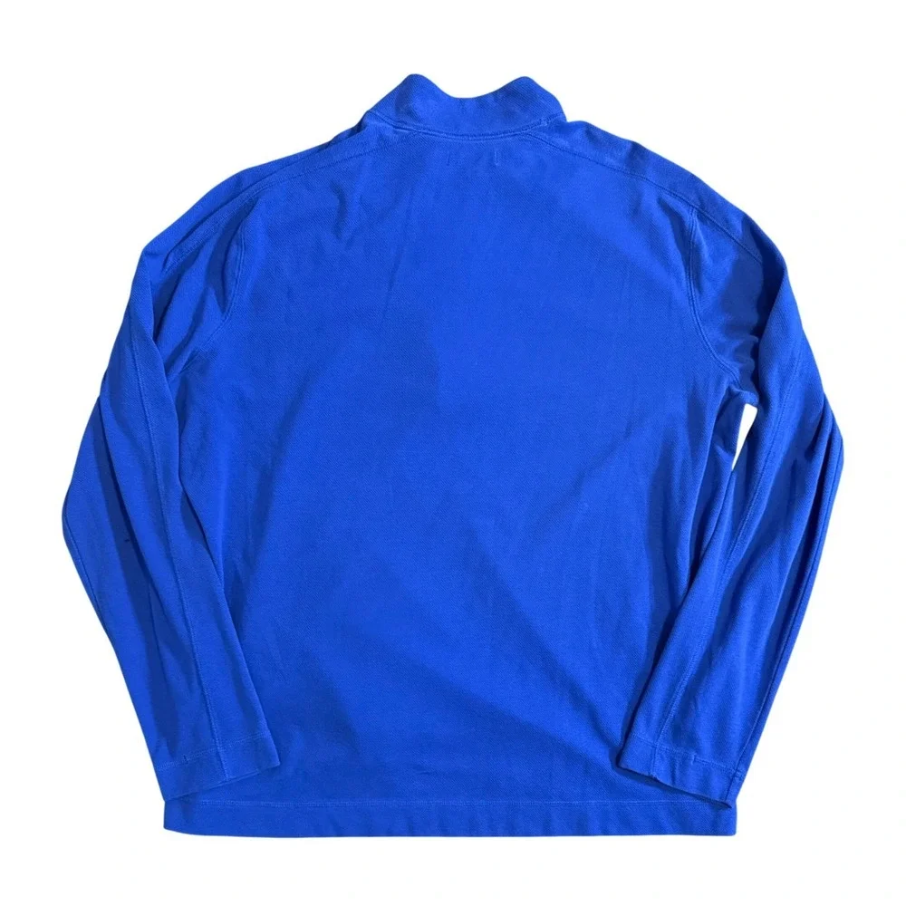 Banana Republic Core Temp Quarter Zip Pullover Mens XXL Blue 654536-01 Stretch